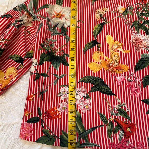 Zara Basic floral and striped summer top - Picture 8 of 8